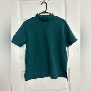 Zara | Mockneck Top Medium | Emerald green